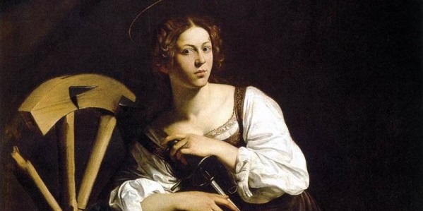  This painting first made me fall in love with Caravaggio. I was alone with it in the room where it’s housed in a Madrid museum. The saint, who’s about to meet her death, seemed to watch me. I couldn’t leave. It was as though I was abandoning her to her fate.