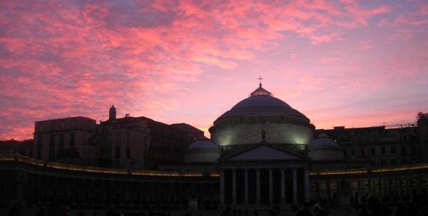 They say, “See Naples and die.” Unfortunately for C, that’s how it worked out, quite literally. Naples is magical, lively, putrid and beautiful. From the Spanish Palace looking at San Francesco, here’s one moment when I thought: Matt, you lucky fellow, isn’t “research” great?